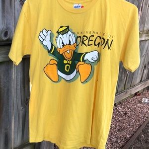 VINTAGE OREGAN DUCKS DONALD DUCK TEE size:L